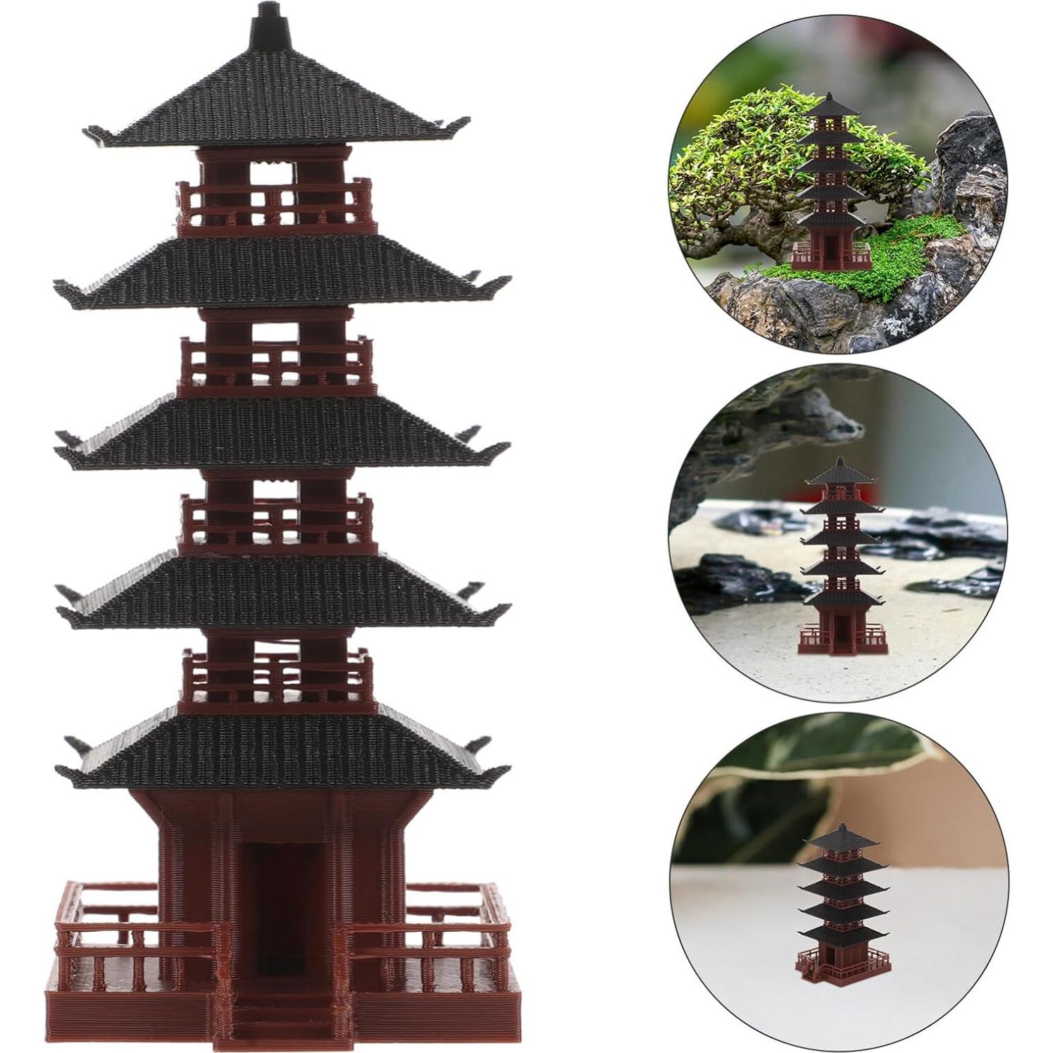 Estatua de Torre Milisten Feng Shui 9x4.8cm Decoración Zen
