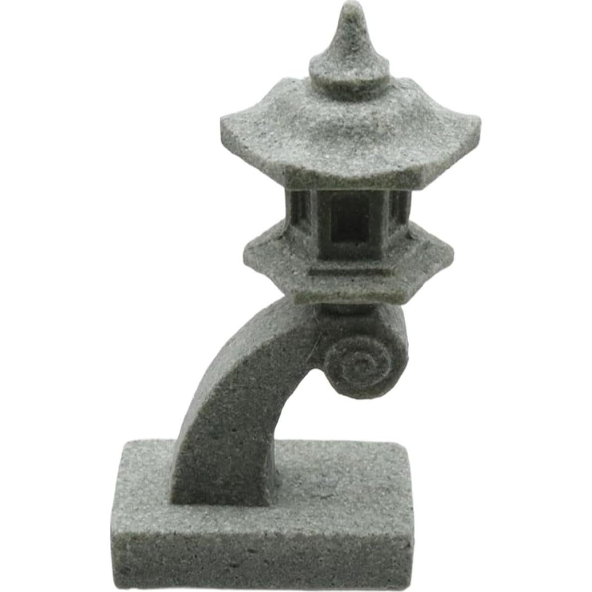 Set de 5 Figuras de Pagoda Japonesa de Arenisca 45-66mm