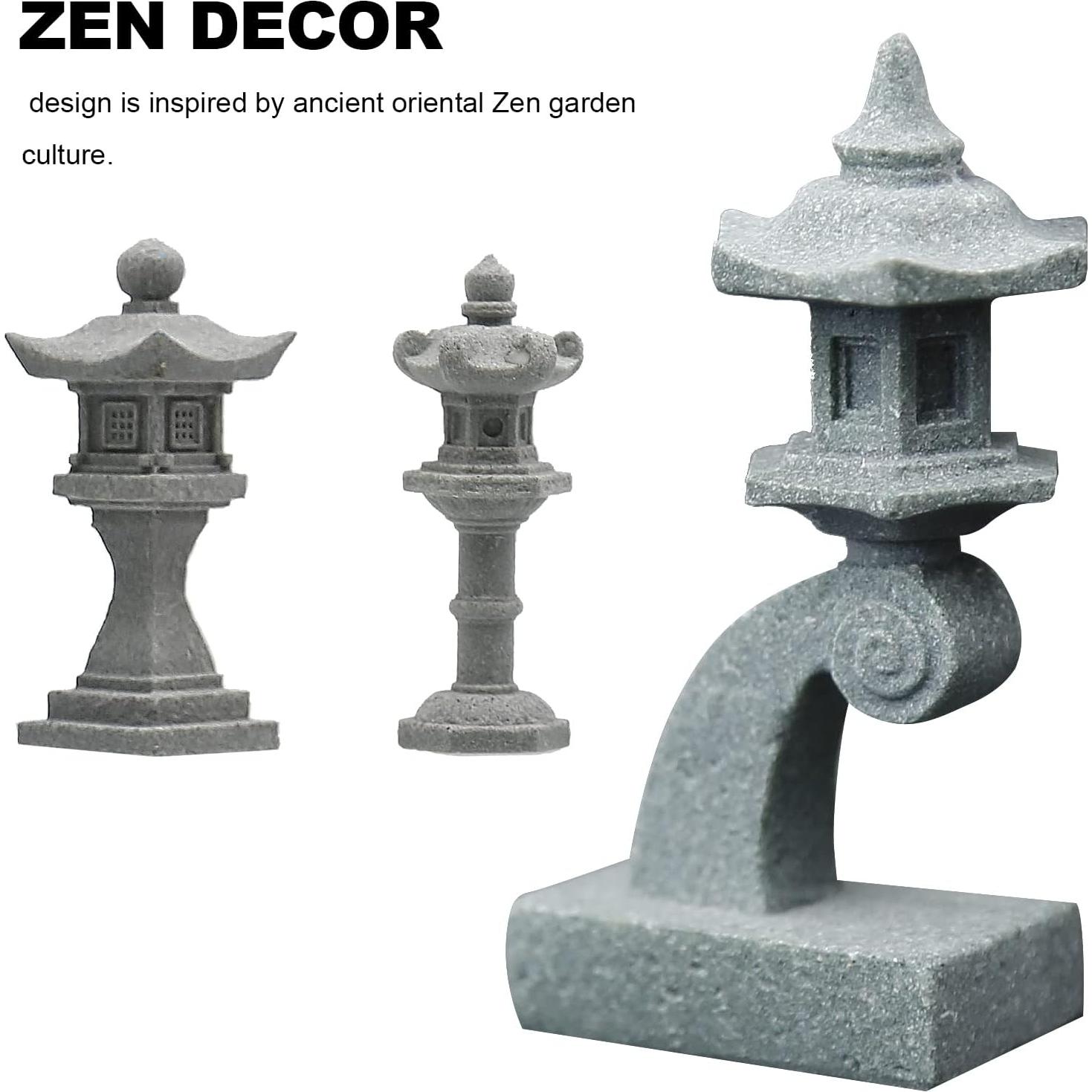 Conjunto de 5 Linternas Japonesas Vkinman para Jardín