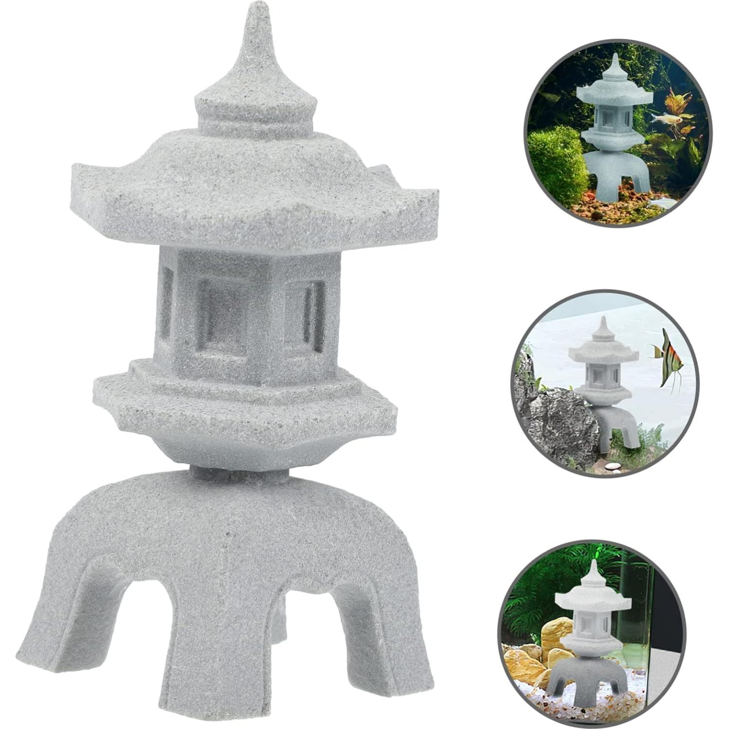 Estatua de Jardín Zen Asiático KONTONTY en Forma de Lámpara