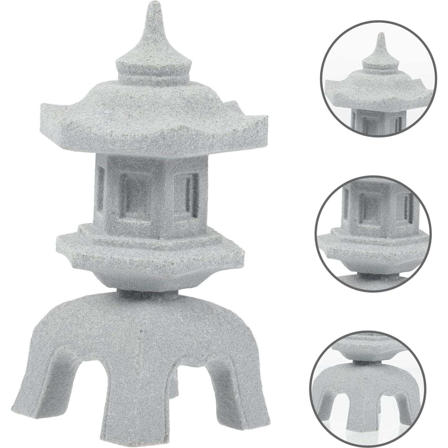 Estatua de Jardín Zen Asiático KONTONTY en Forma de Lámpara