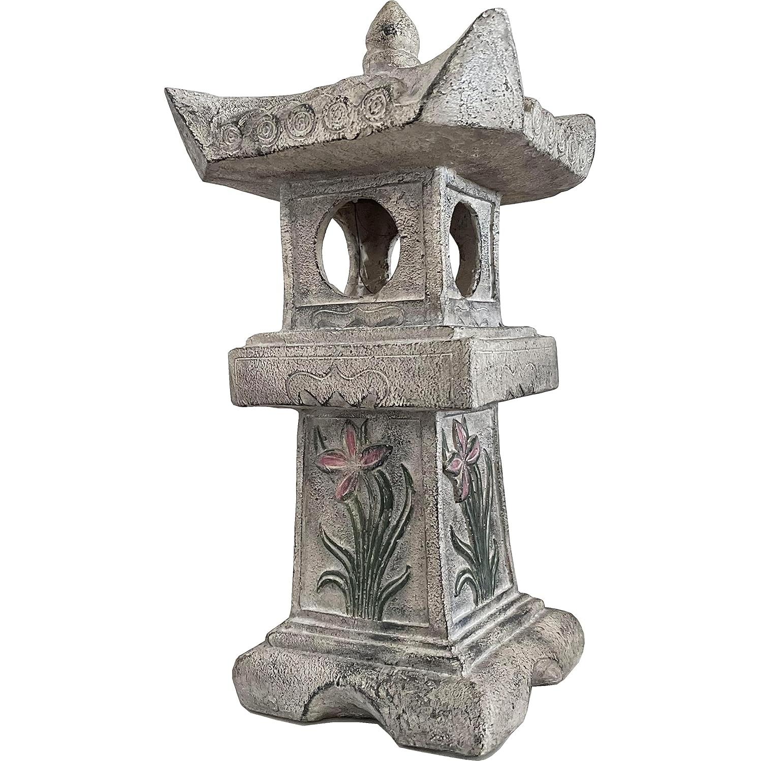 Estatua de Pagoda Solar GRASOLAR 60 cm Decoración Jardín