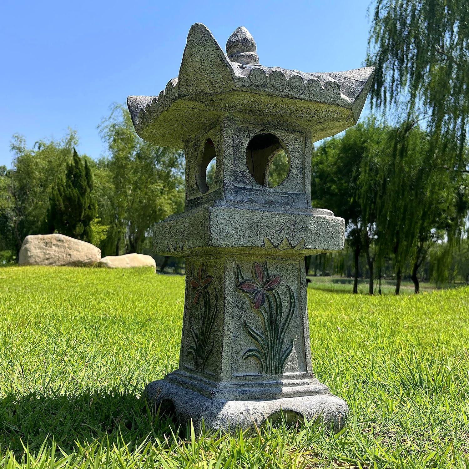 Estatua de Pagoda Solar GRASOLAR 60 cm Decoración Jardín