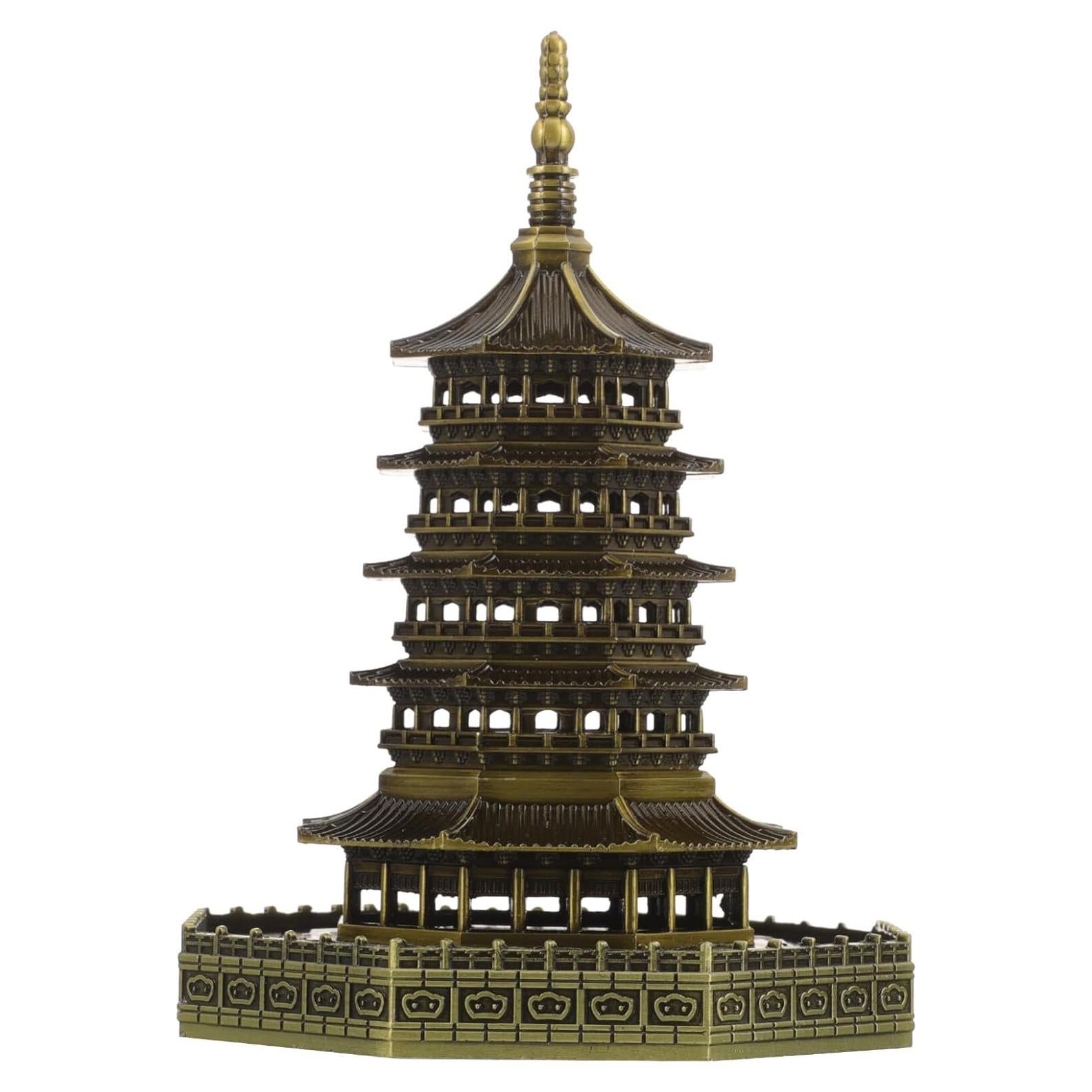 Estatua Feng Shui VILLCASE Torre Pagoda Bronce 10.8 cm