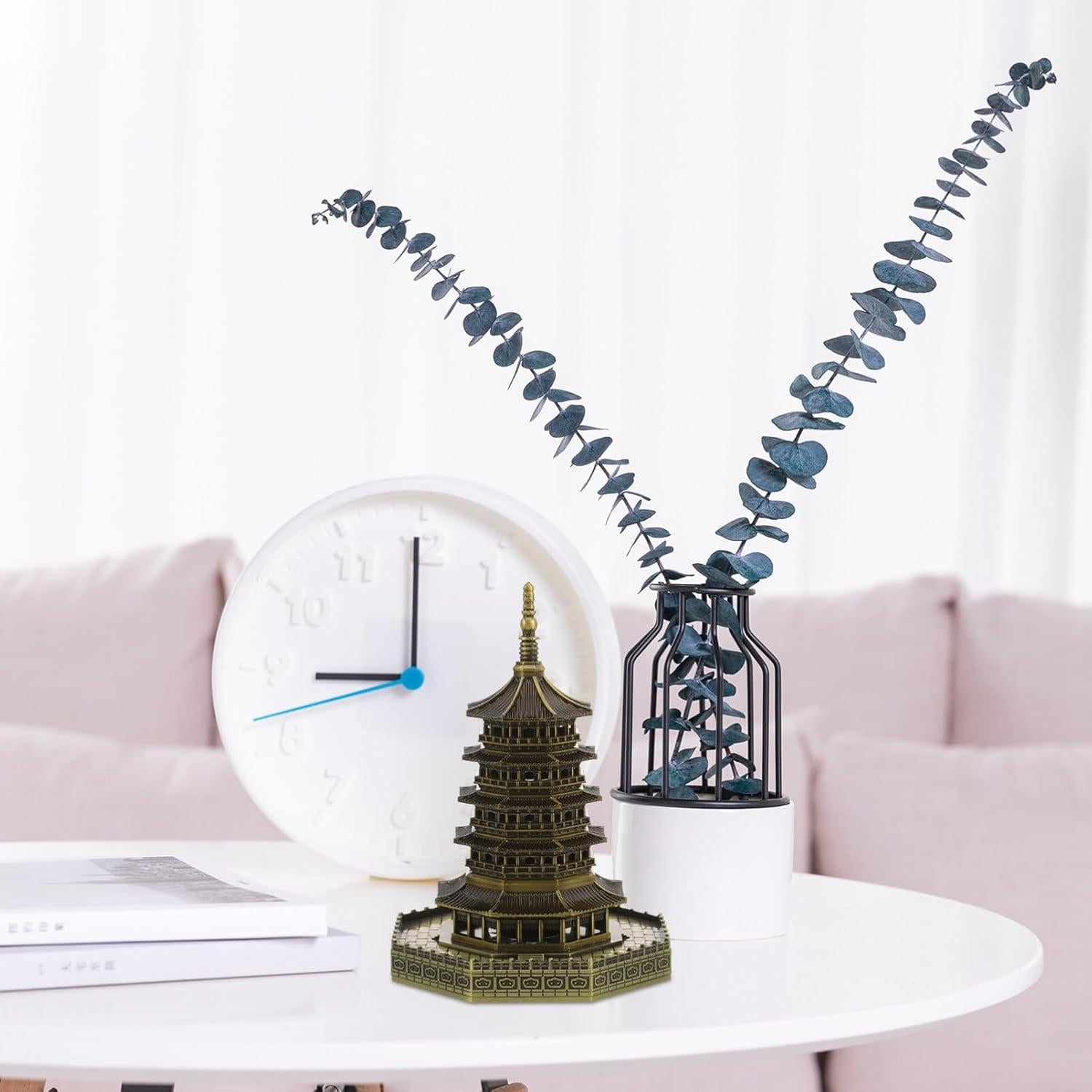 Estatua Feng Shui VILLCASE Torre Pagoda Bronce 10.8 cm