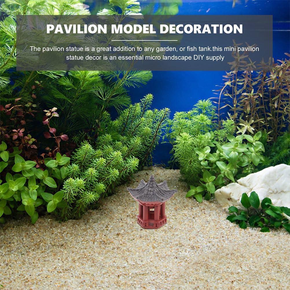 Set de 6 Estatuas Mini Pagoda FOMIYES Resina 3.8cm Jardín