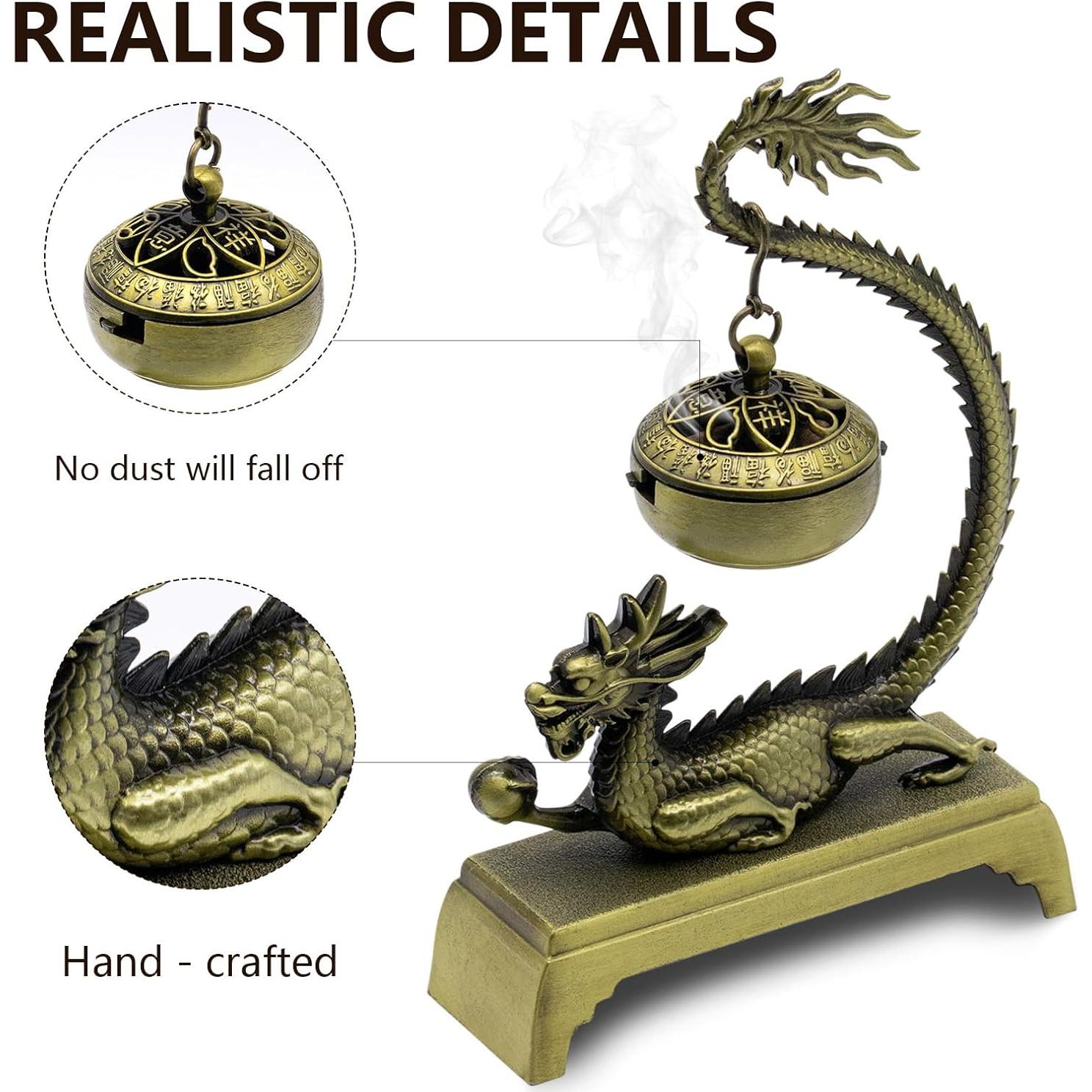 Quemador de Incienso Dragón con 40 Varitas - Craftmastudio