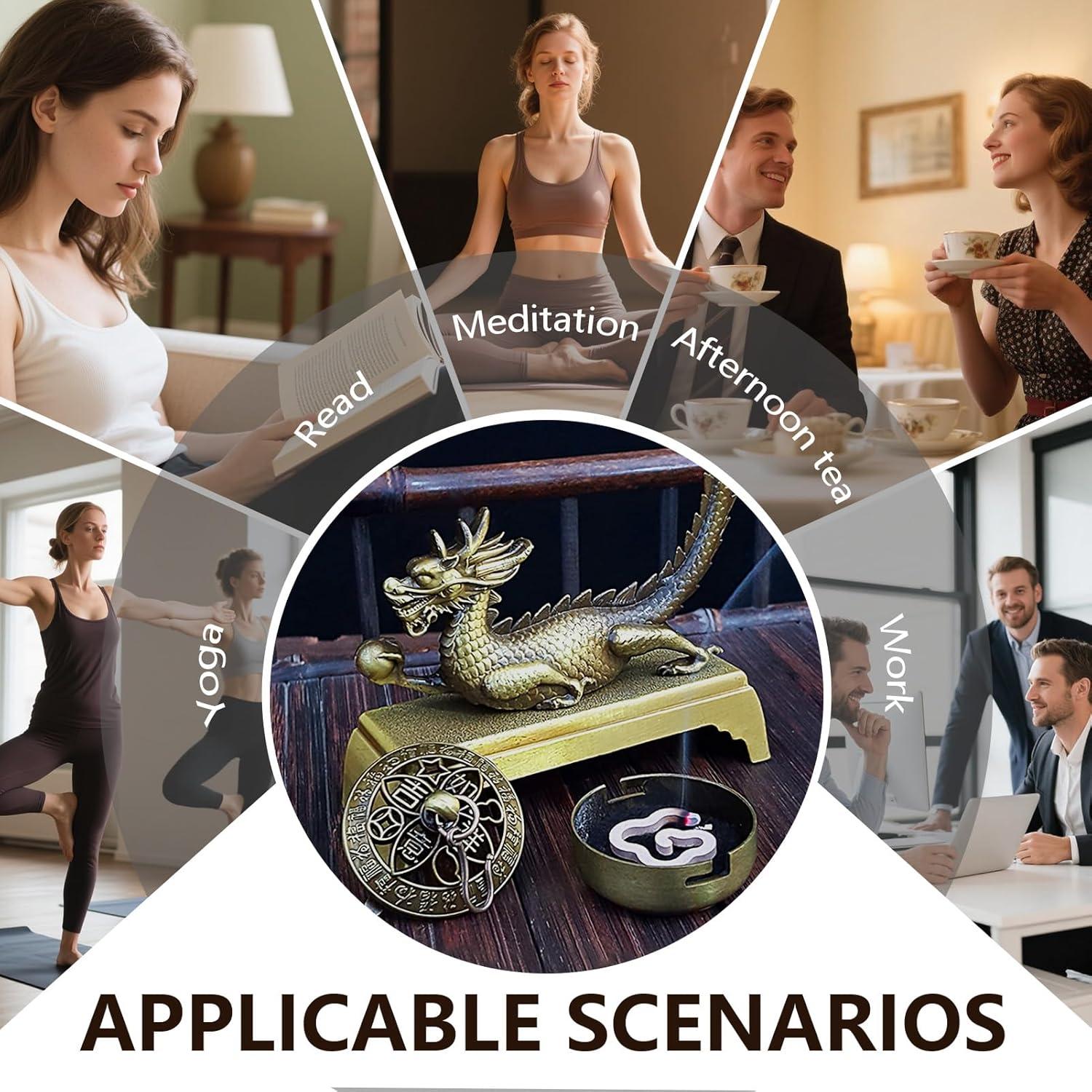 Quemador de Incienso Dragón con 40 Varitas - Craftmastudio