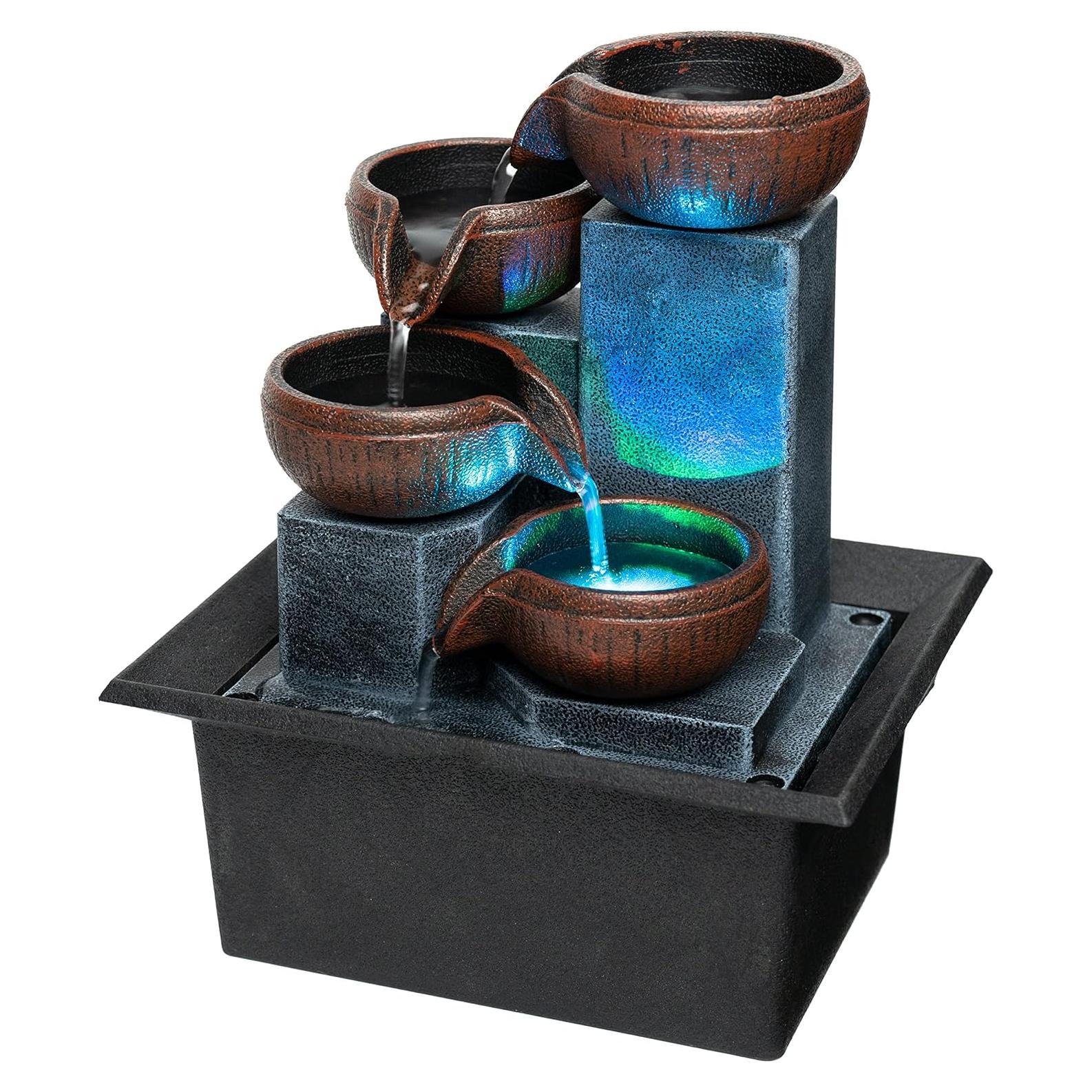 Fuente de Agua de Mesa Father'sDen FDDS-2401 LED 15.7x12x19cm