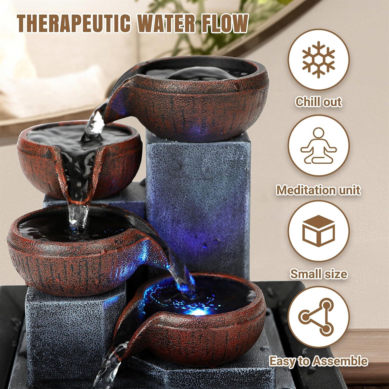 Fuente de Agua de Mesa Father'sDen FDDS-2401 LED 15.7x12x19cm