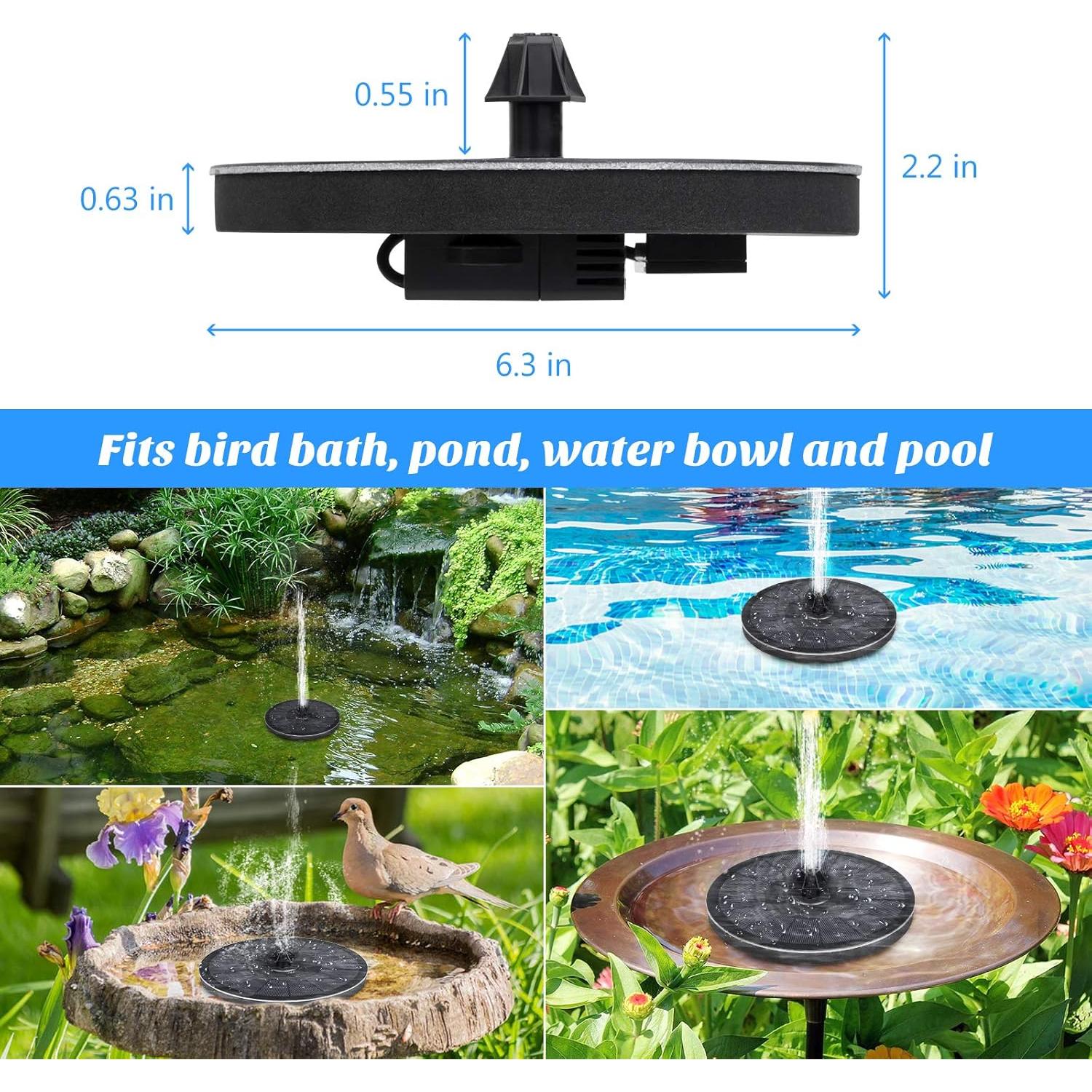 Fuente Solar Mademax para Bebedero de Aves 3.5W con 4 Boquillas
