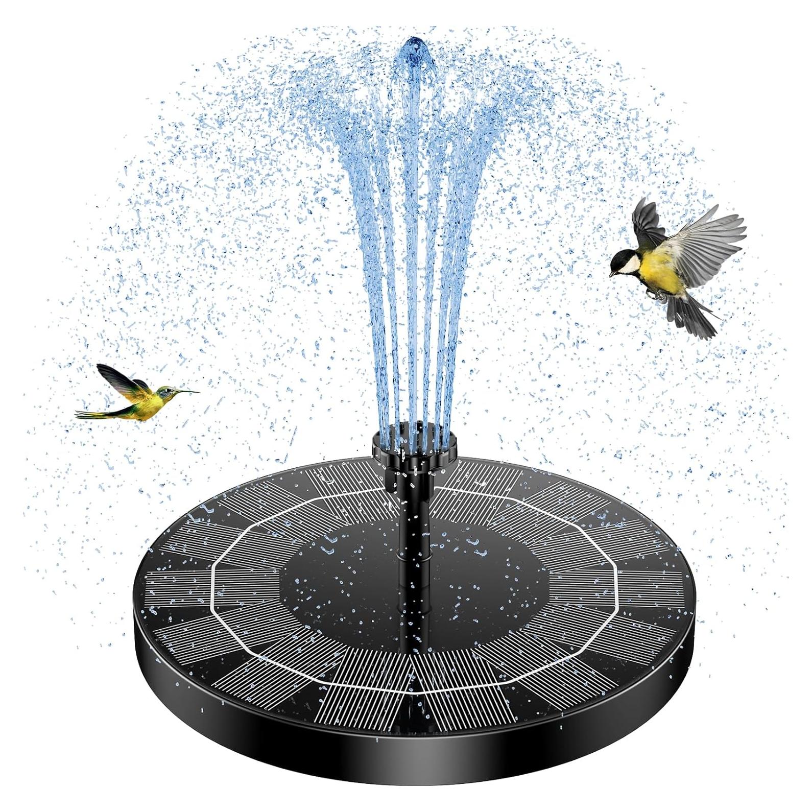 Bomba de Fuente Solar AISITIN 2.5W para Jardín y Estanques