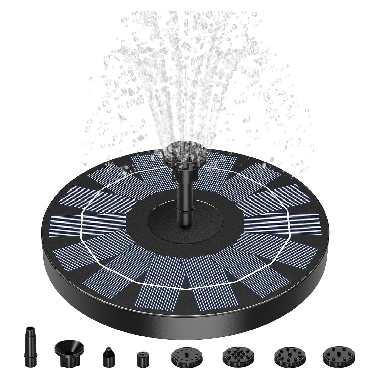 Bomba de Fuente Solar AISITIN 2.5W para Baño de Aves 17cm