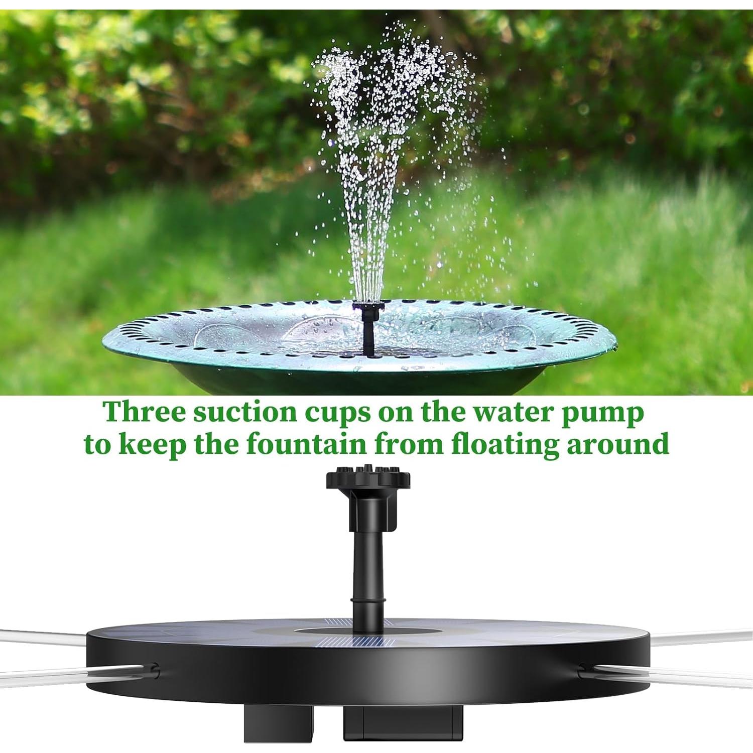 Bomba de Fuente Solar AISITIN 2.5W para Baño de Aves 17cm