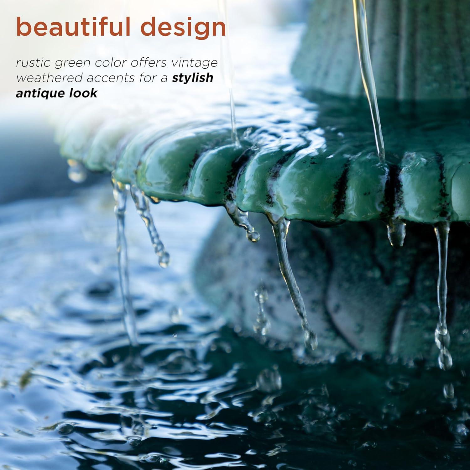 Fuente de Agua y Baño para Aves Alpine TEC106 89 cm Verde