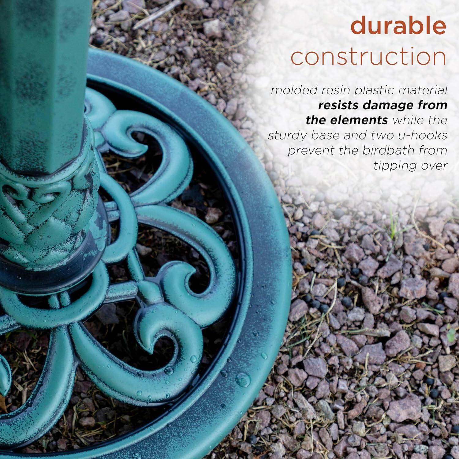 Fuente de Agua y Baño para Aves Alpine TEC106 89 cm Verde