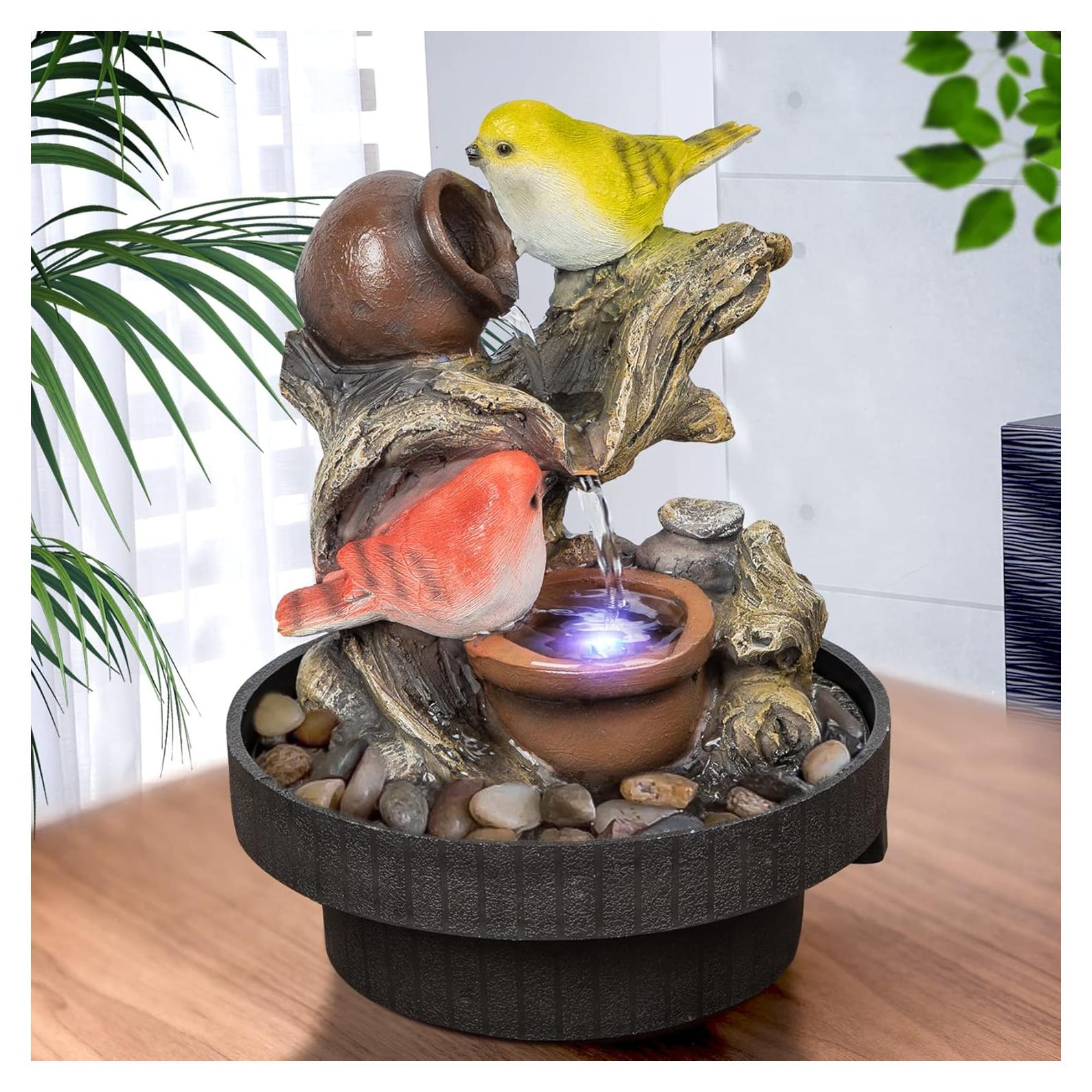 Fuente de Agua de Mesa Ferrisland LED 23 cm Decorativa