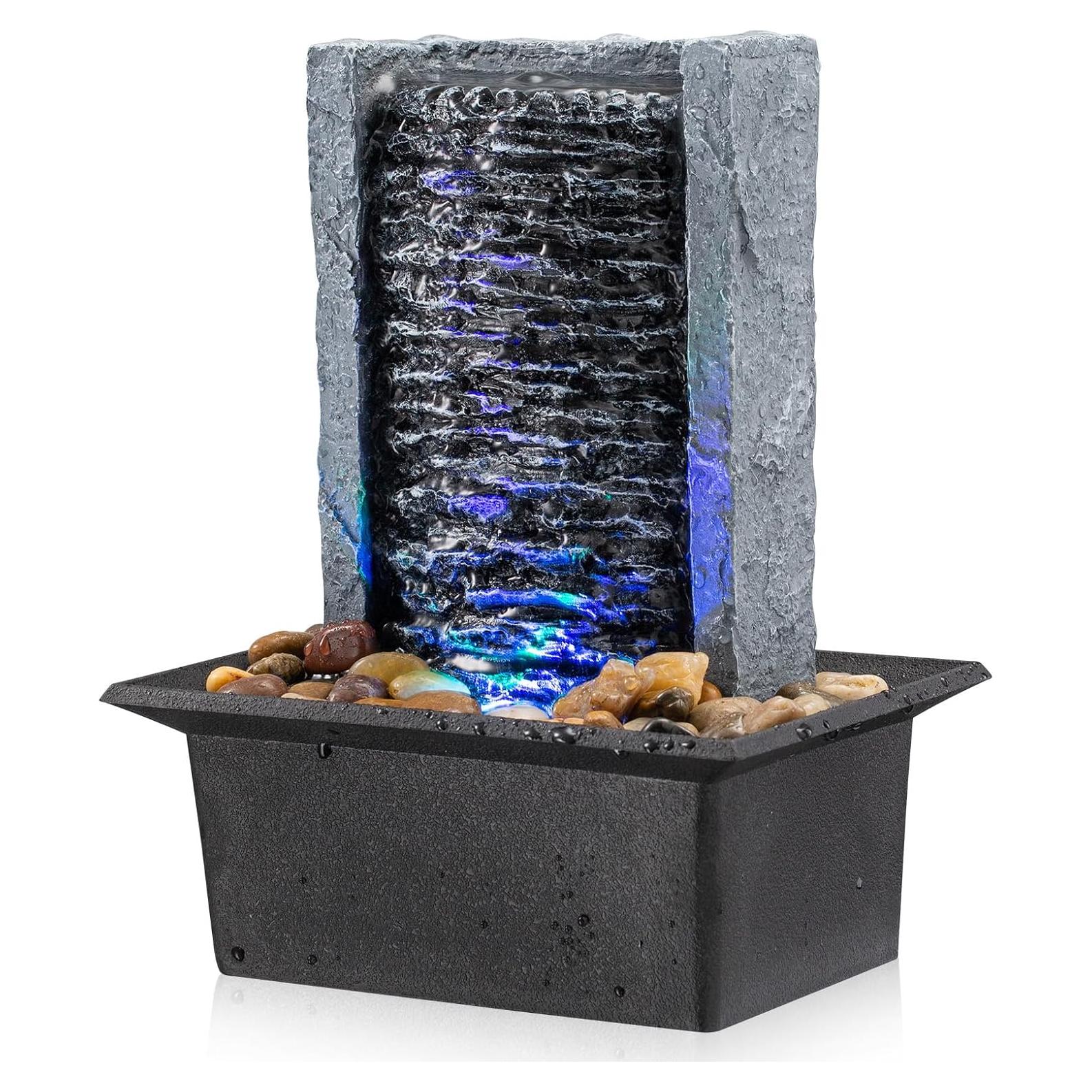 Fuente de Agua Interior AMOOTEK 16x13x22cm con LED