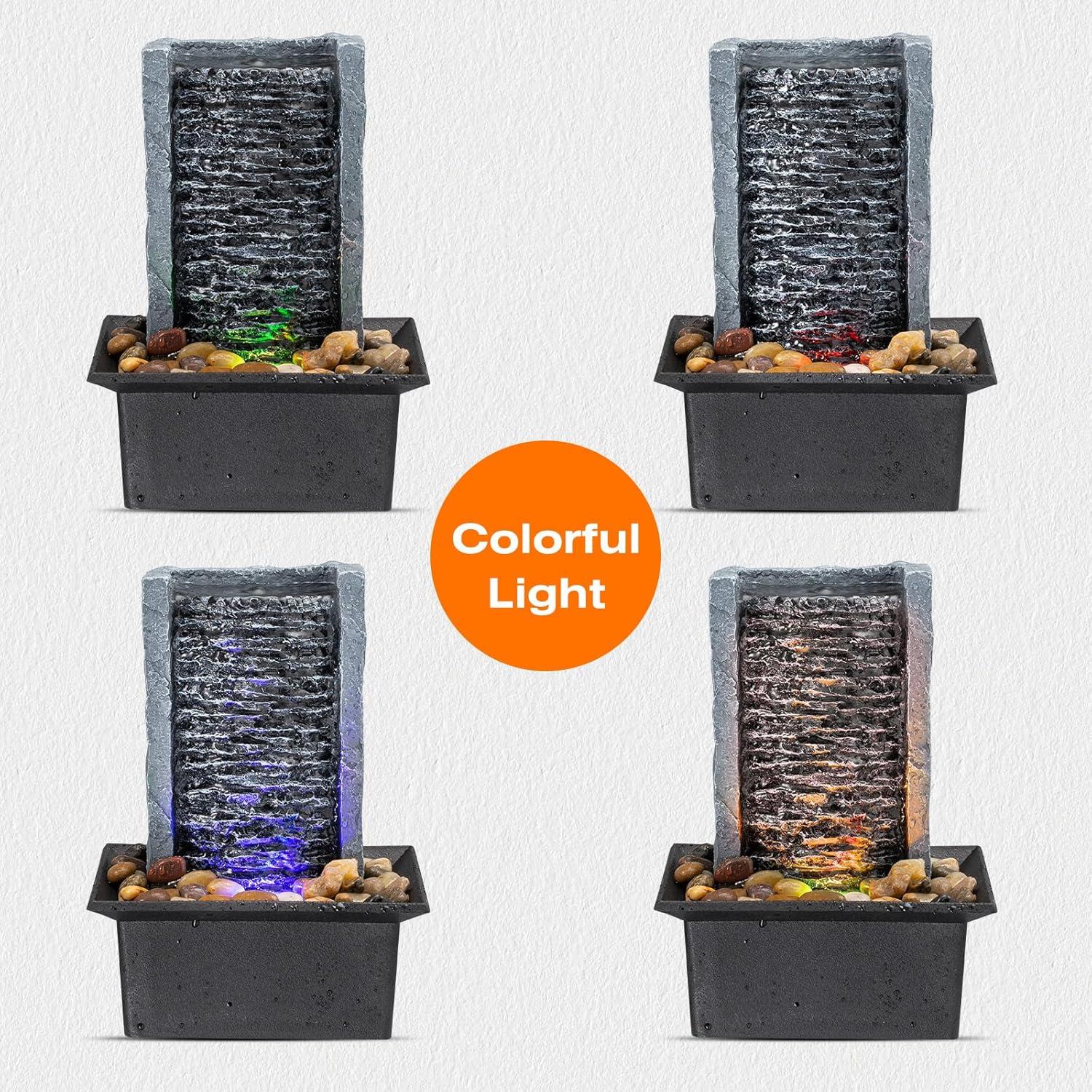 Fuente de Agua Interior AMOOTEK 16x13x22cm con LED