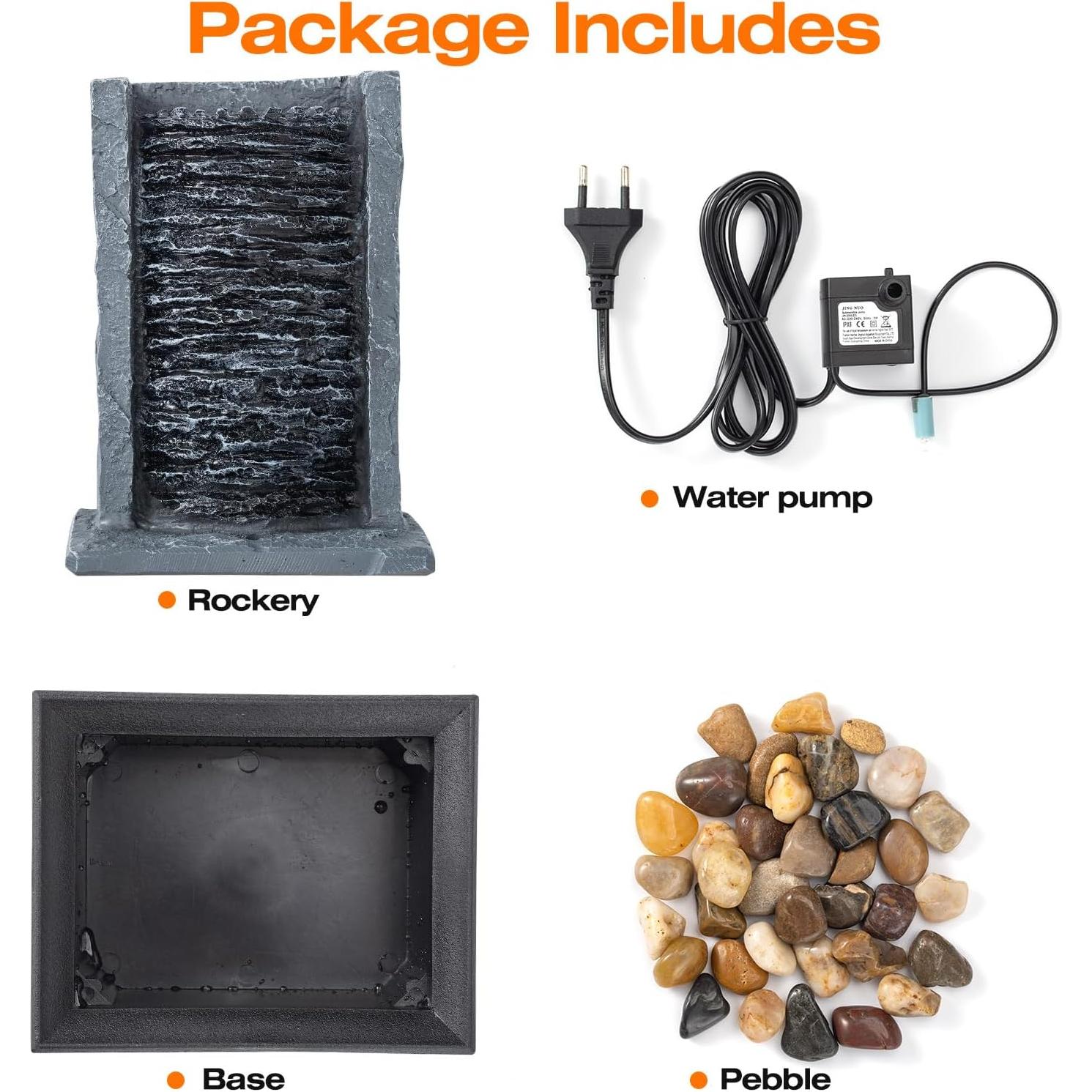 Fuente de Agua Interior AMOOTEK 16x13x22cm con LED