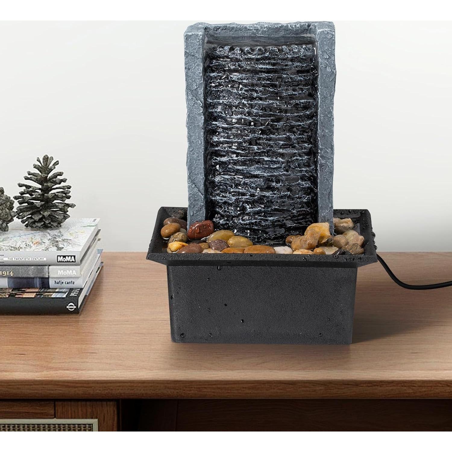 Fuente de Agua Interior AMOOTEK 16x13x22cm con LED