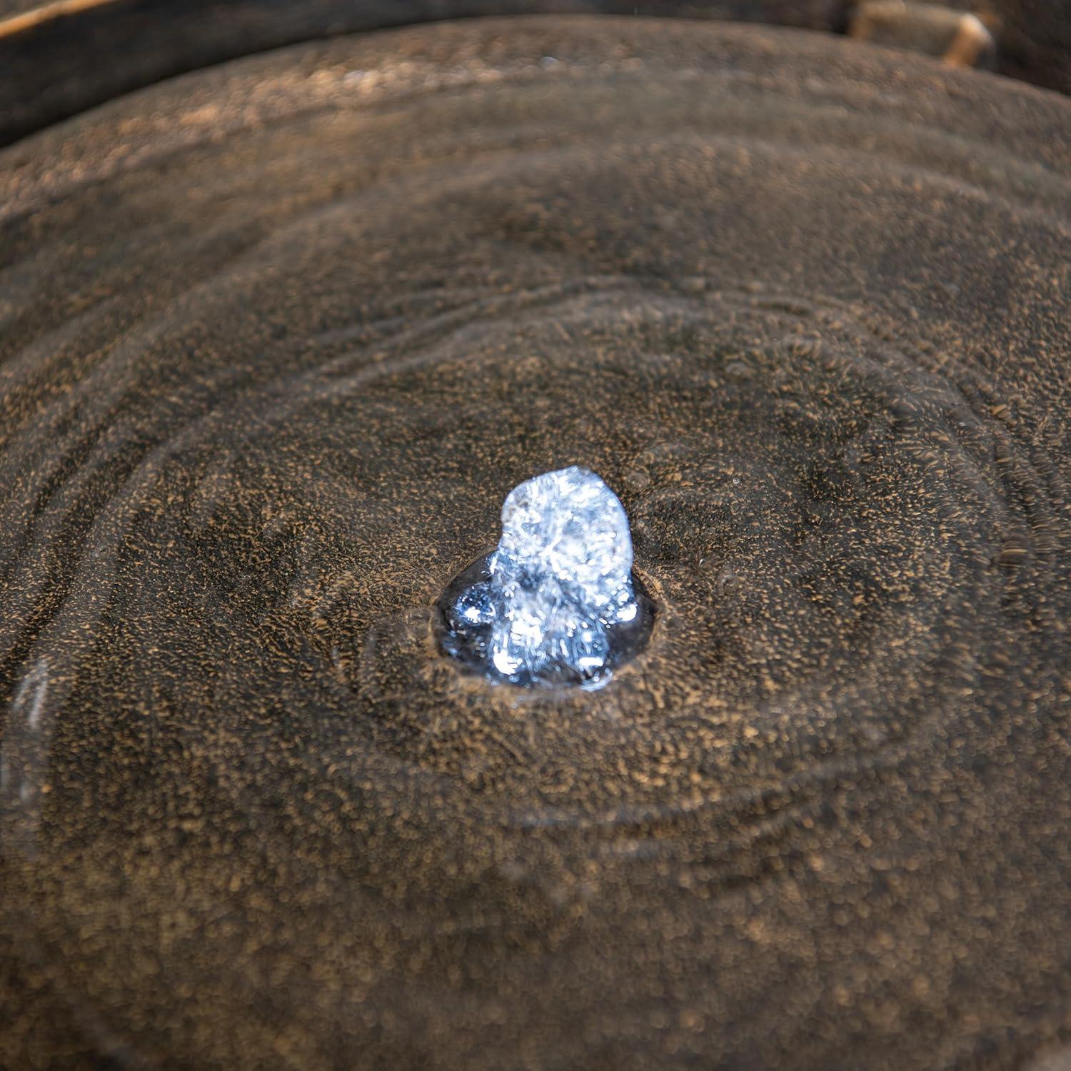 Fuente de Agua Esférica XBrand 50.5 cm con Luz LED Bronce