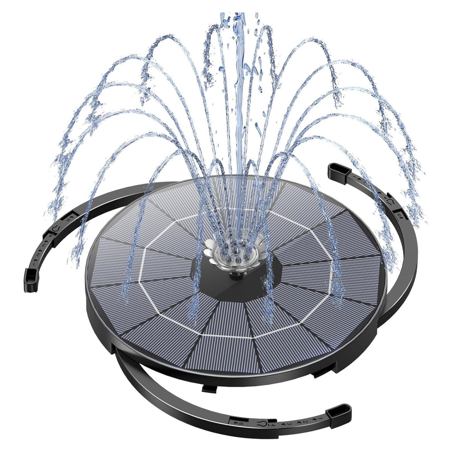 Bomba de Fuente Solar AISITIN 3.5W con Cable de 3m y Boquillas