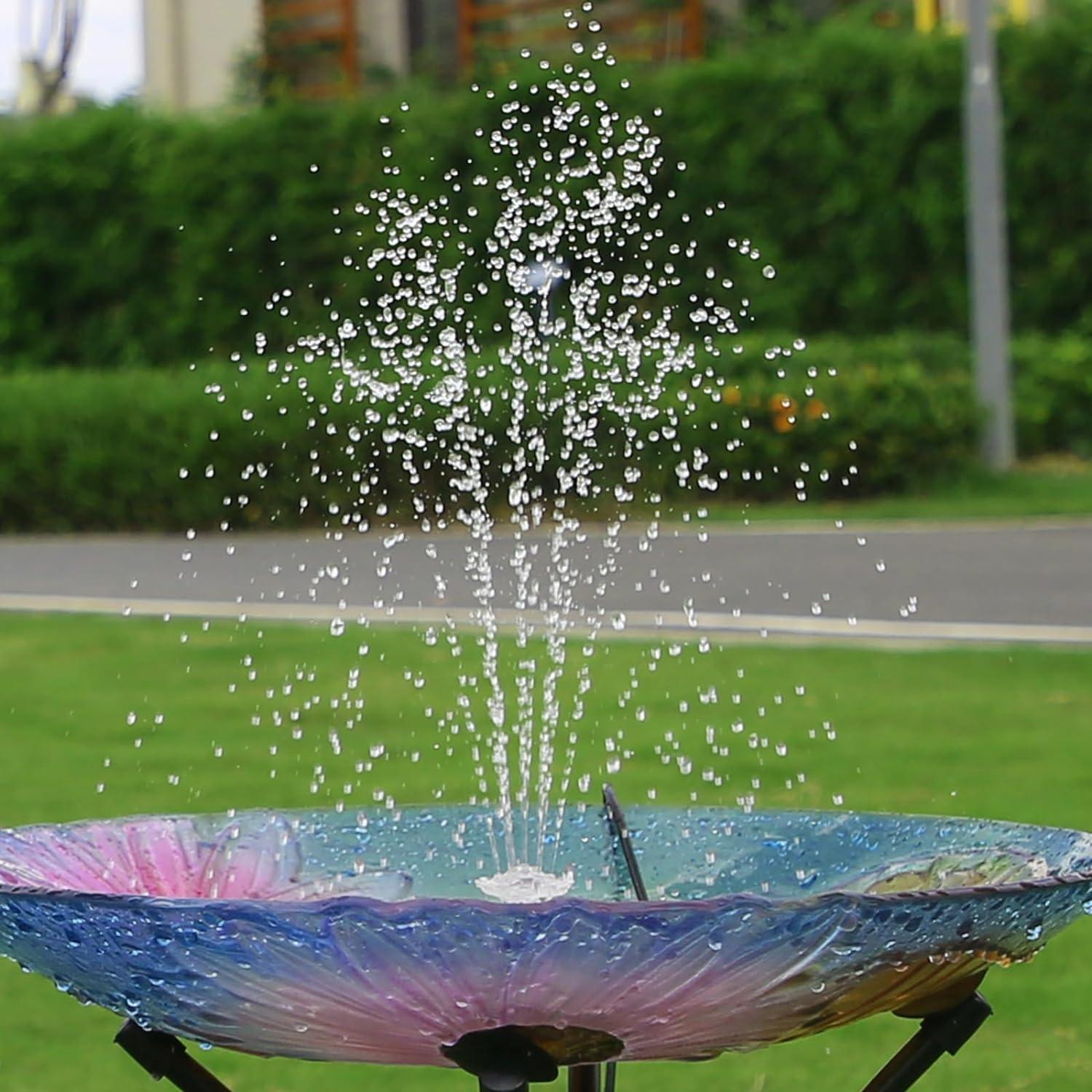 Bomba de Fuente Solar AISITIN 3.5W con Cable de 3m y Boquillas