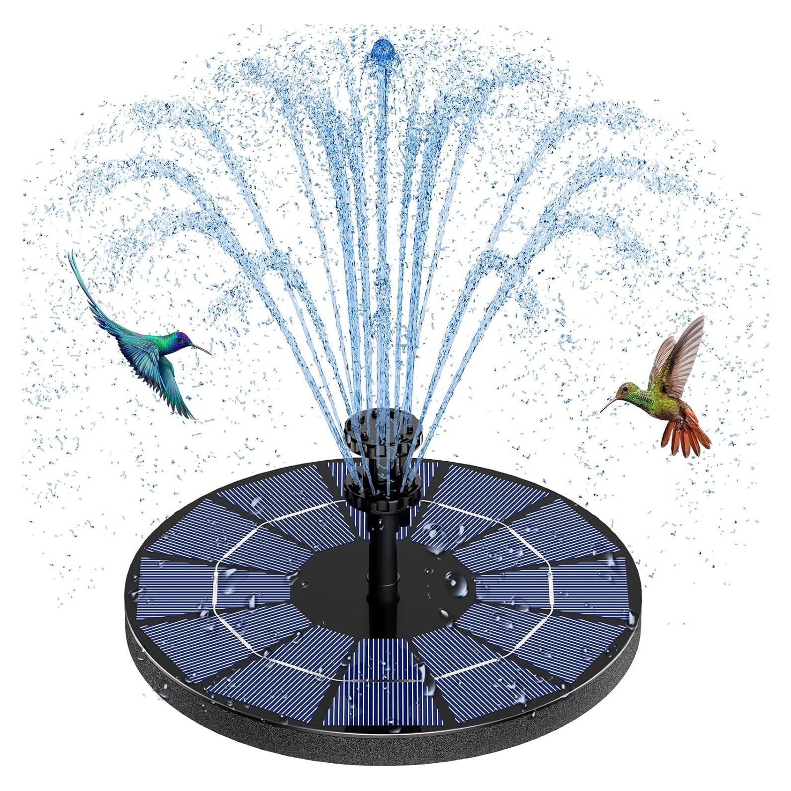 Bomba de Fuente Solar AISITIN 3.5W con Batería 1500mAh