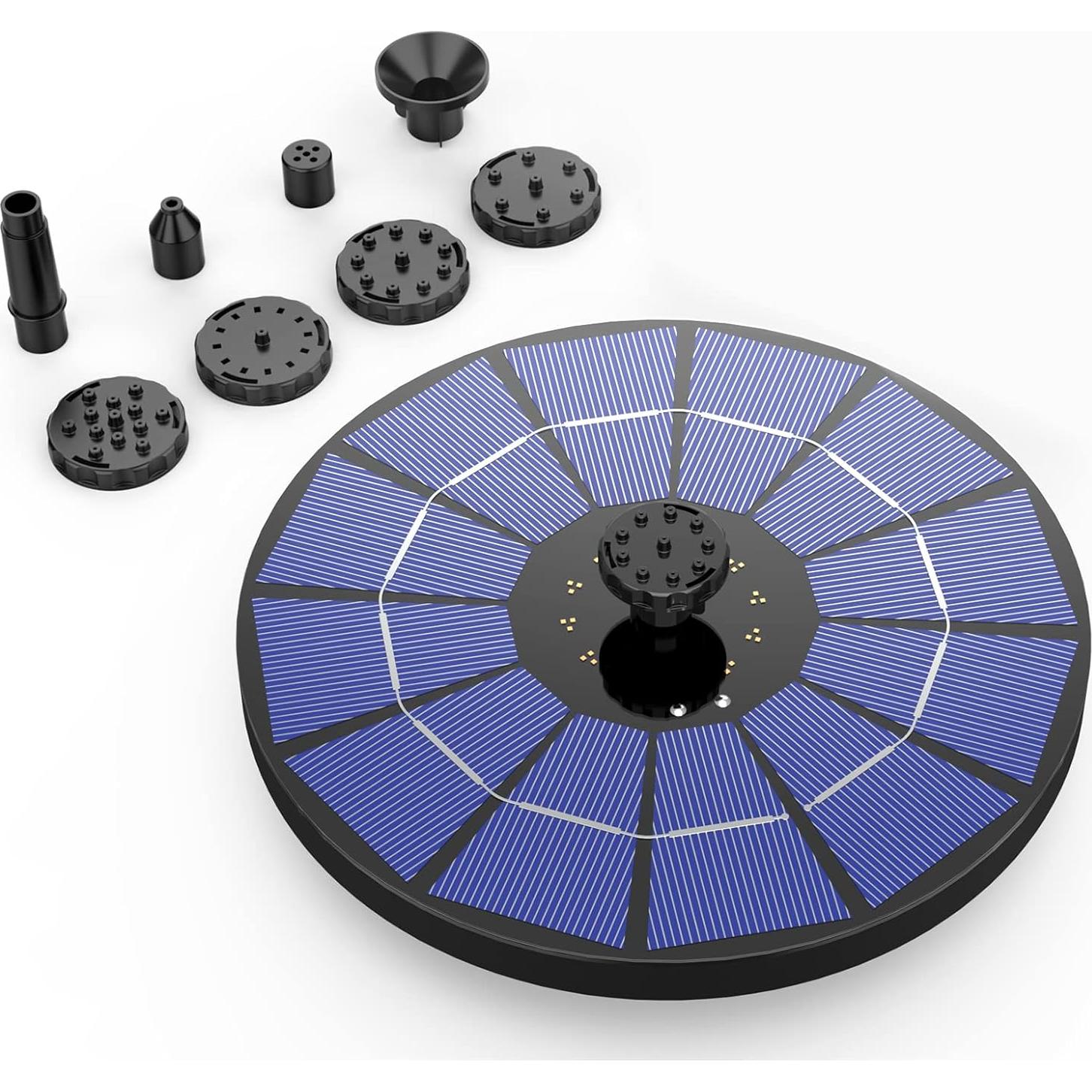 Bomba de Fuente Solar AISITIN 3.5W con Batería 1500mAh