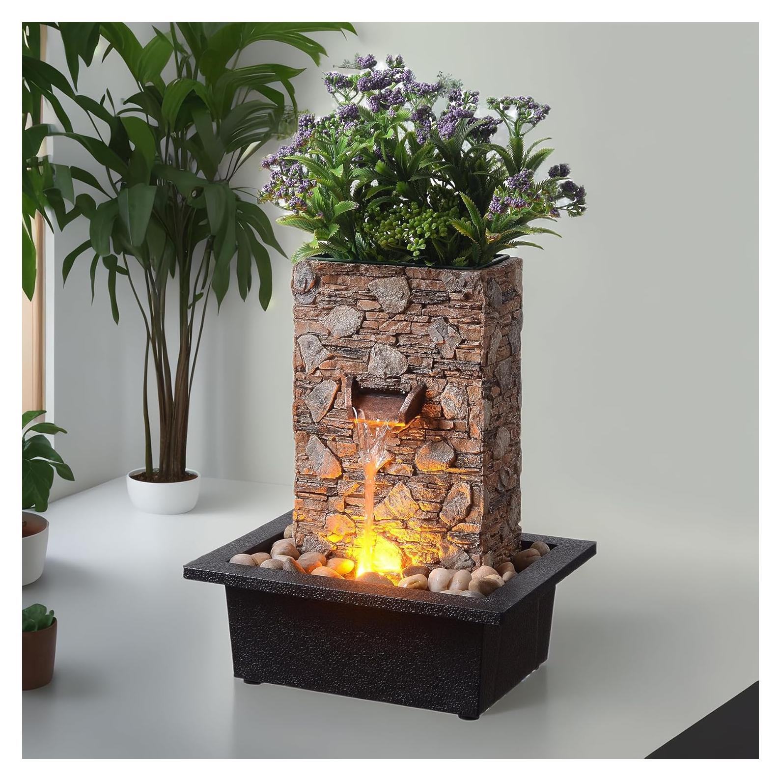 Fuente de Agua Interior Kalona - Mesa Decorativa 26cm Resina