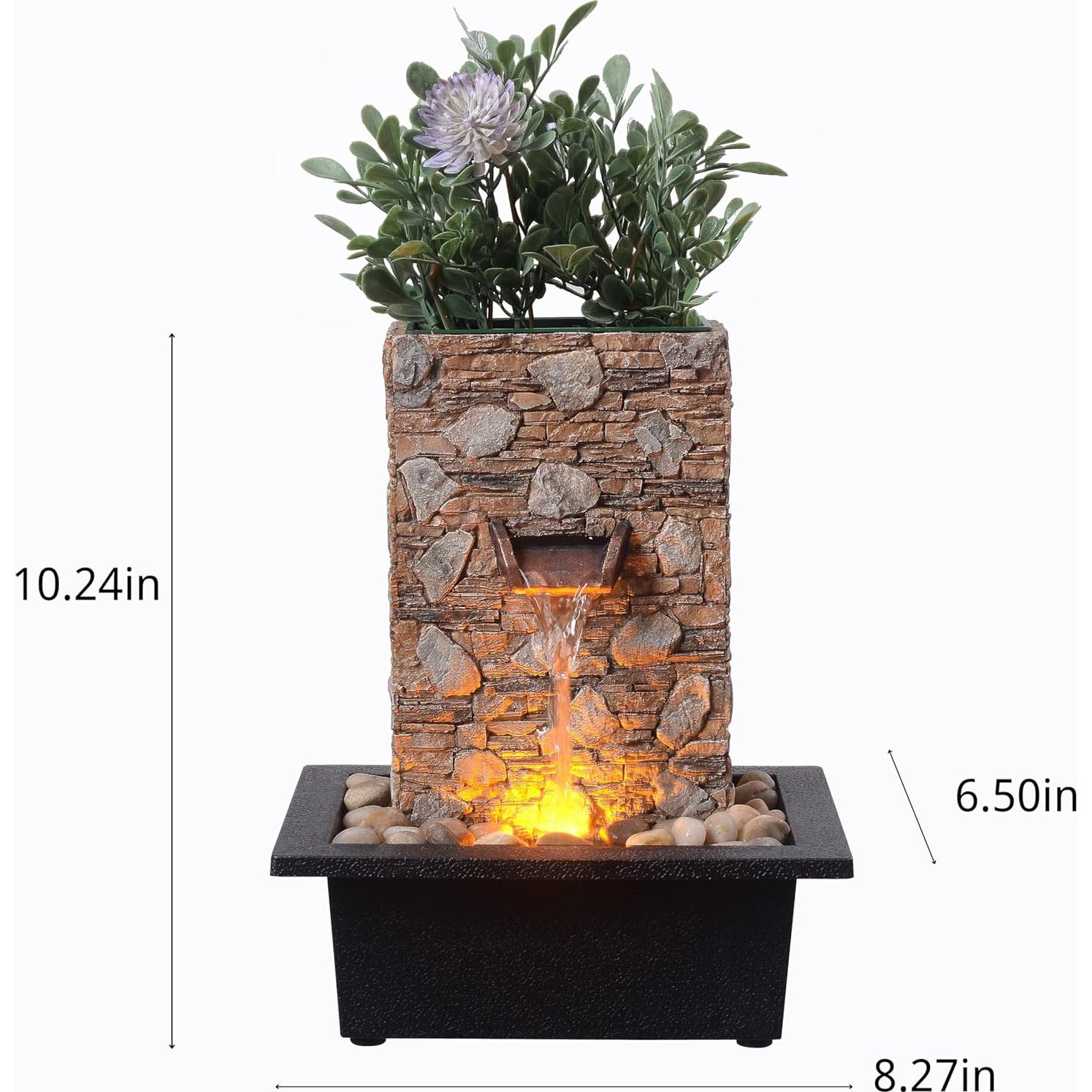 Fuente de Agua Interior Kalona - Mesa Decorativa 26cm Resina