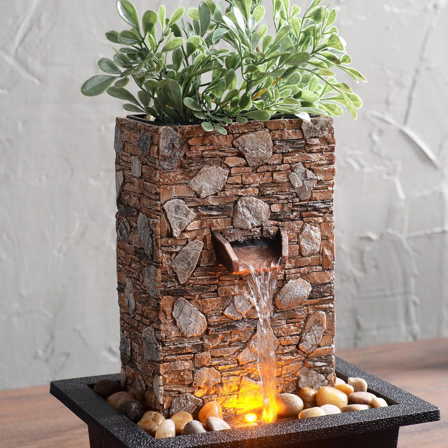 Fuente de Agua Interior Kalona - Mesa Decorativa 26cm Resina