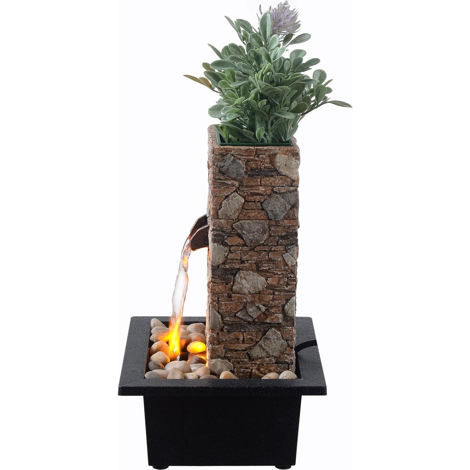 Fuente de Agua Interior Kalona - Mesa Decorativa 26cm Resina