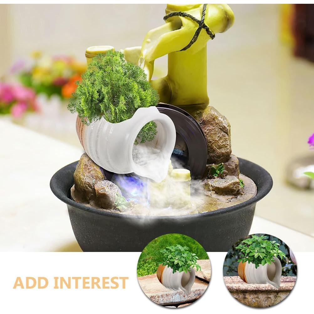 Maceta de Cerámica SUPVOX con Fuente de Agua para Jardín