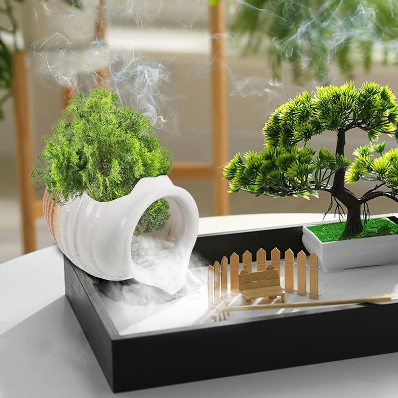 Maceta de Cerámica SUPVOX con Fuente de Agua para Jardín