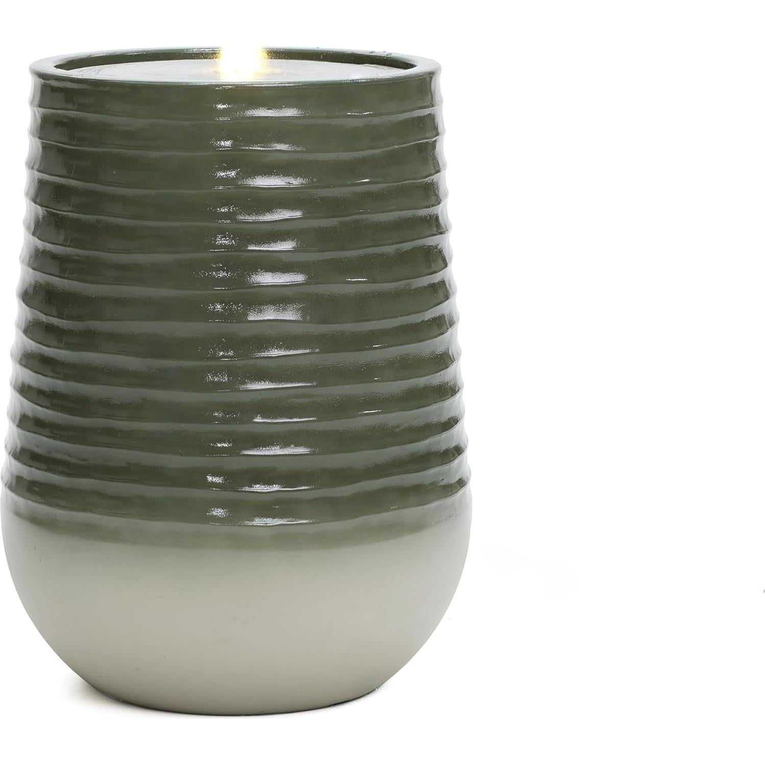 Fuente de Agua LuxenHome 50.5 cm Exterior con Luz LED