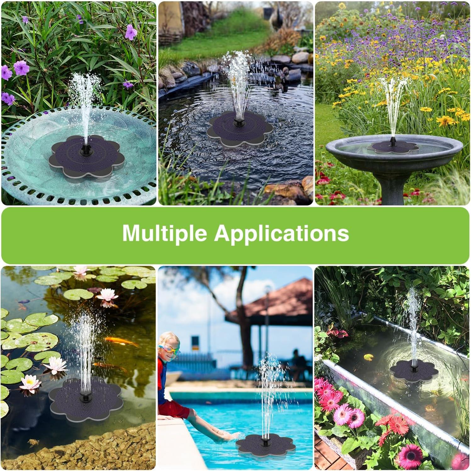 Fuente Solar SZMP 2000mAh para Jardín y Estanque