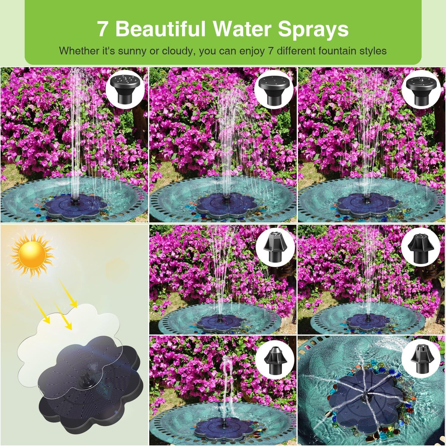 Fuente Solar SZMP 2000mAh para Jardín y Estanque