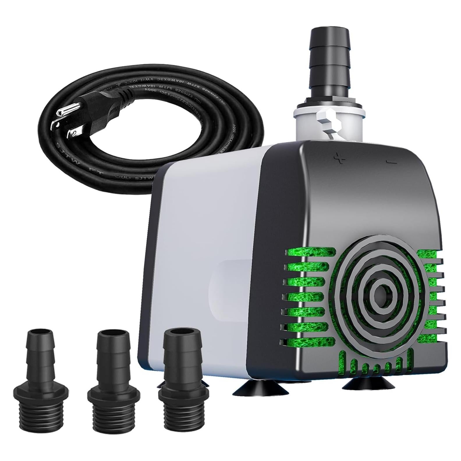 Bomba de Agua Sumergible Zoronk 550GPH Silenciosa 0.54kg