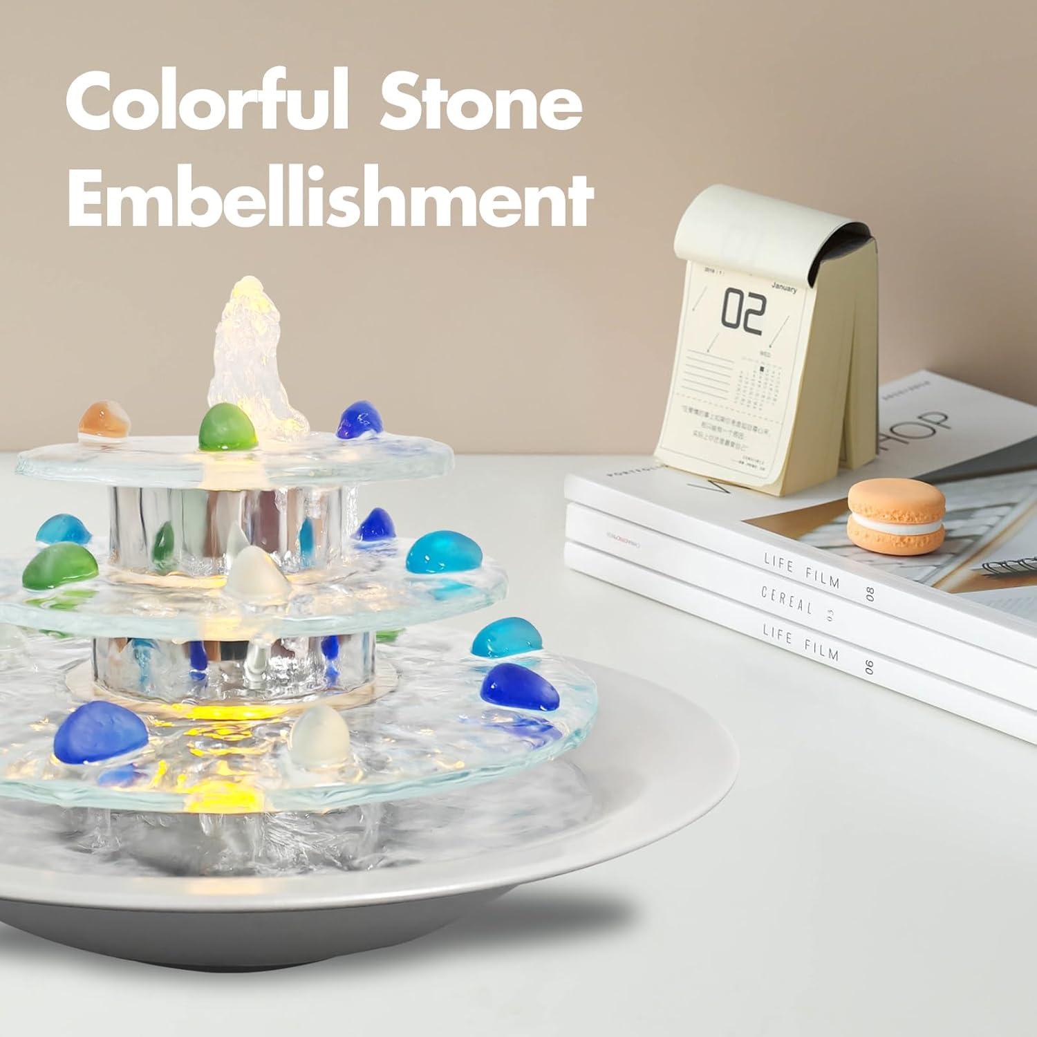 Fuente de Mesa Zen Pamopamo 3 Niveles con Luz LED