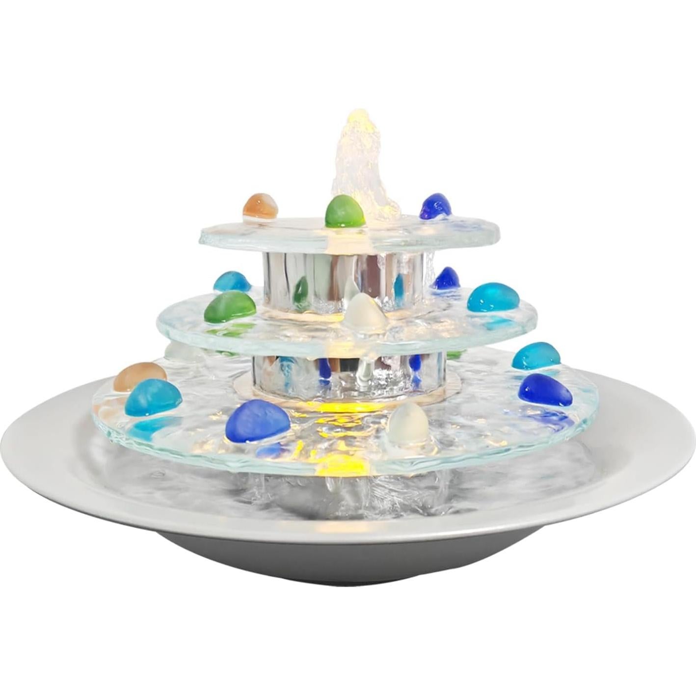 Fuente de Mesa Zen Pamopamo 3 Niveles con Luz LED