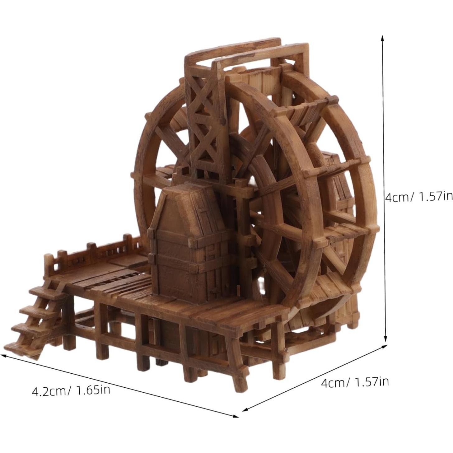 Adorno Miniatura Rueda de Agua BESTYASH para Acuario 4.19cm