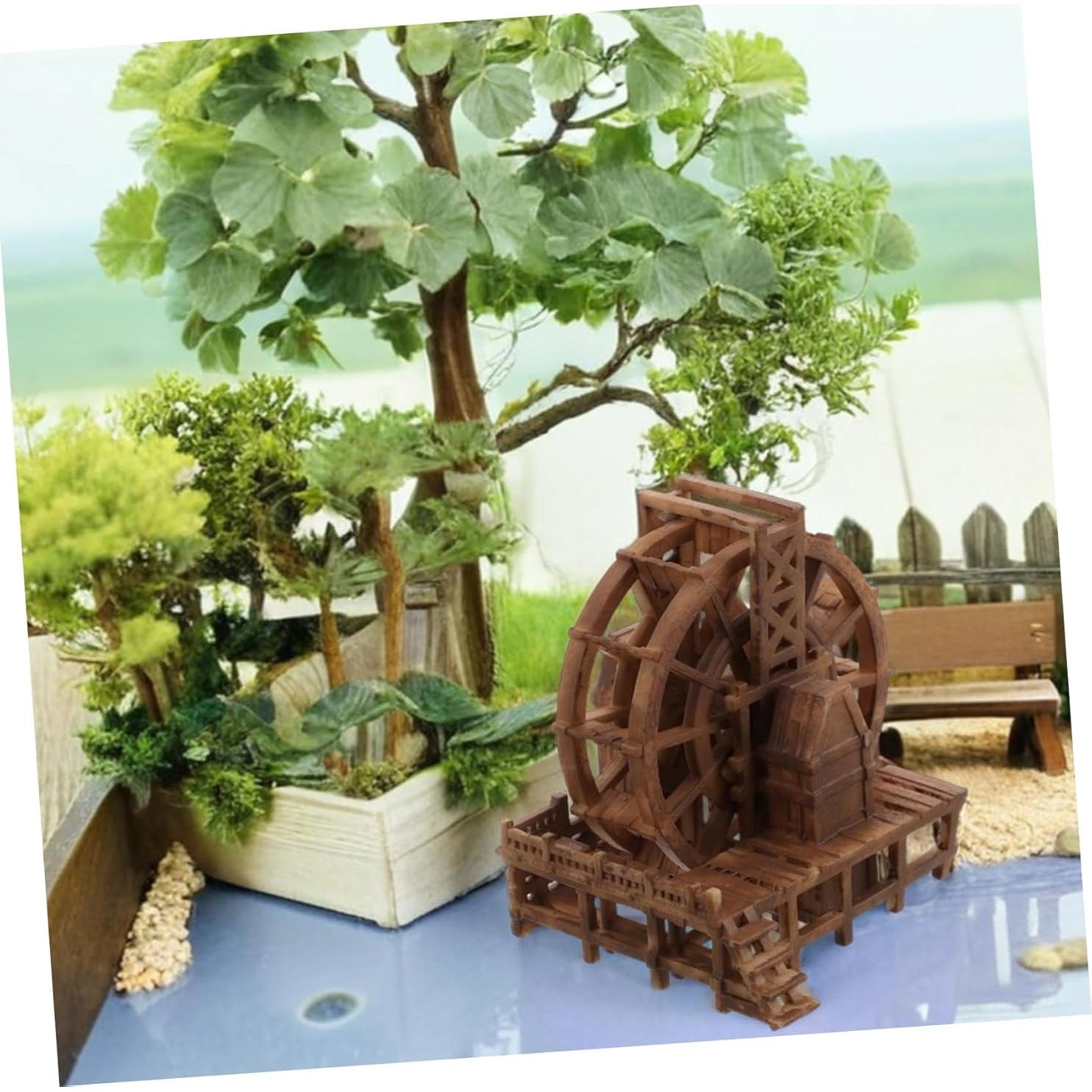 Adorno Miniatura Rueda de Agua BESTYASH para Acuario 4.19cm