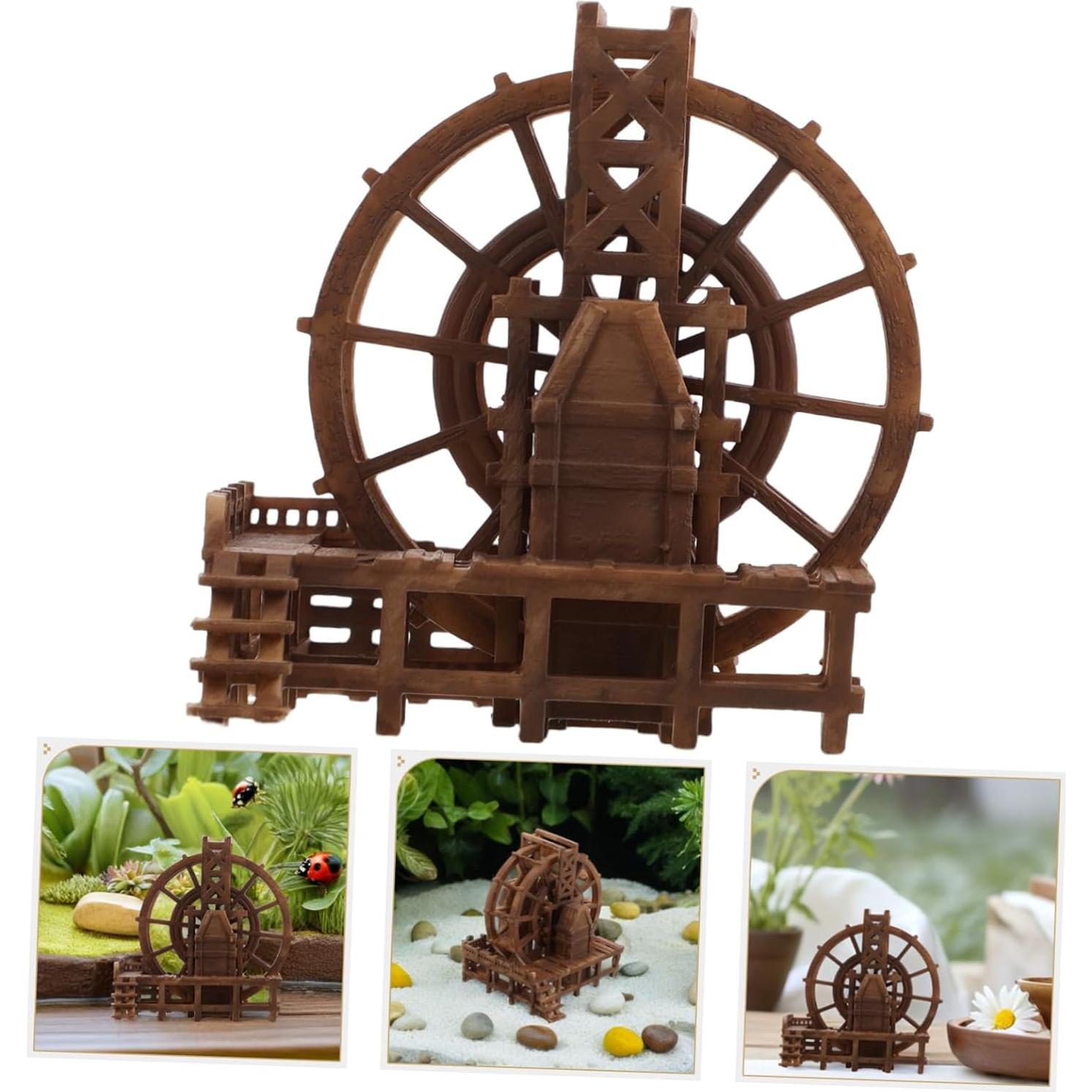 Adorno Miniatura Rueda de Agua BESTYASH para Acuario 4.19cm