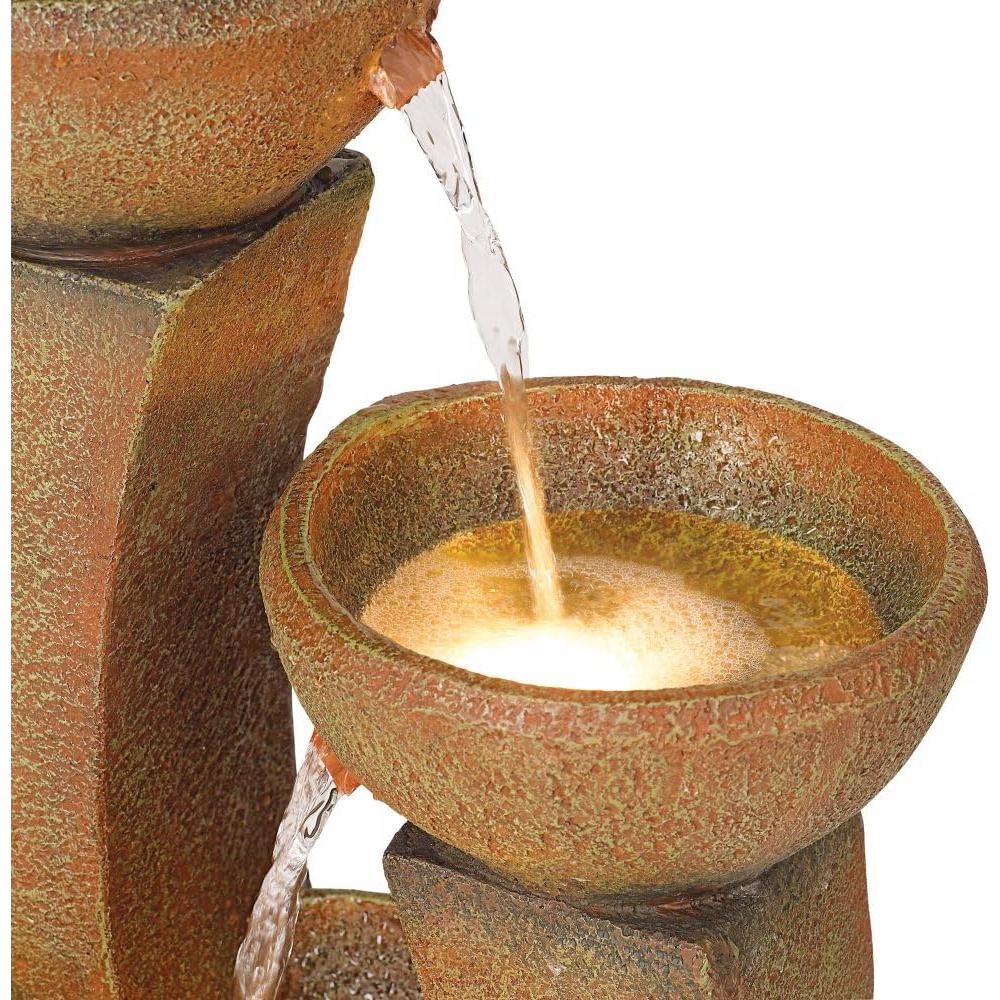 Fuente de Agua Zen John Timberland 78.74 cm 3 Niveles LED