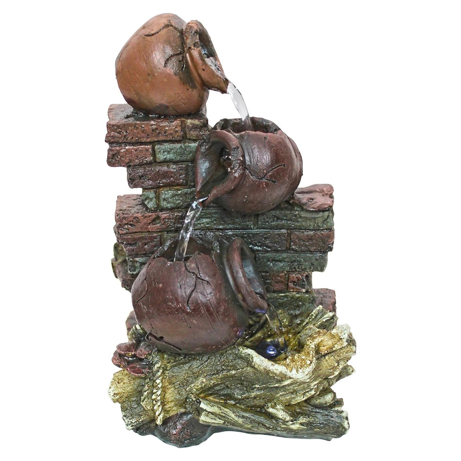 Fuente de Jardín Iluminada Design Toscano Villa La Piccolina