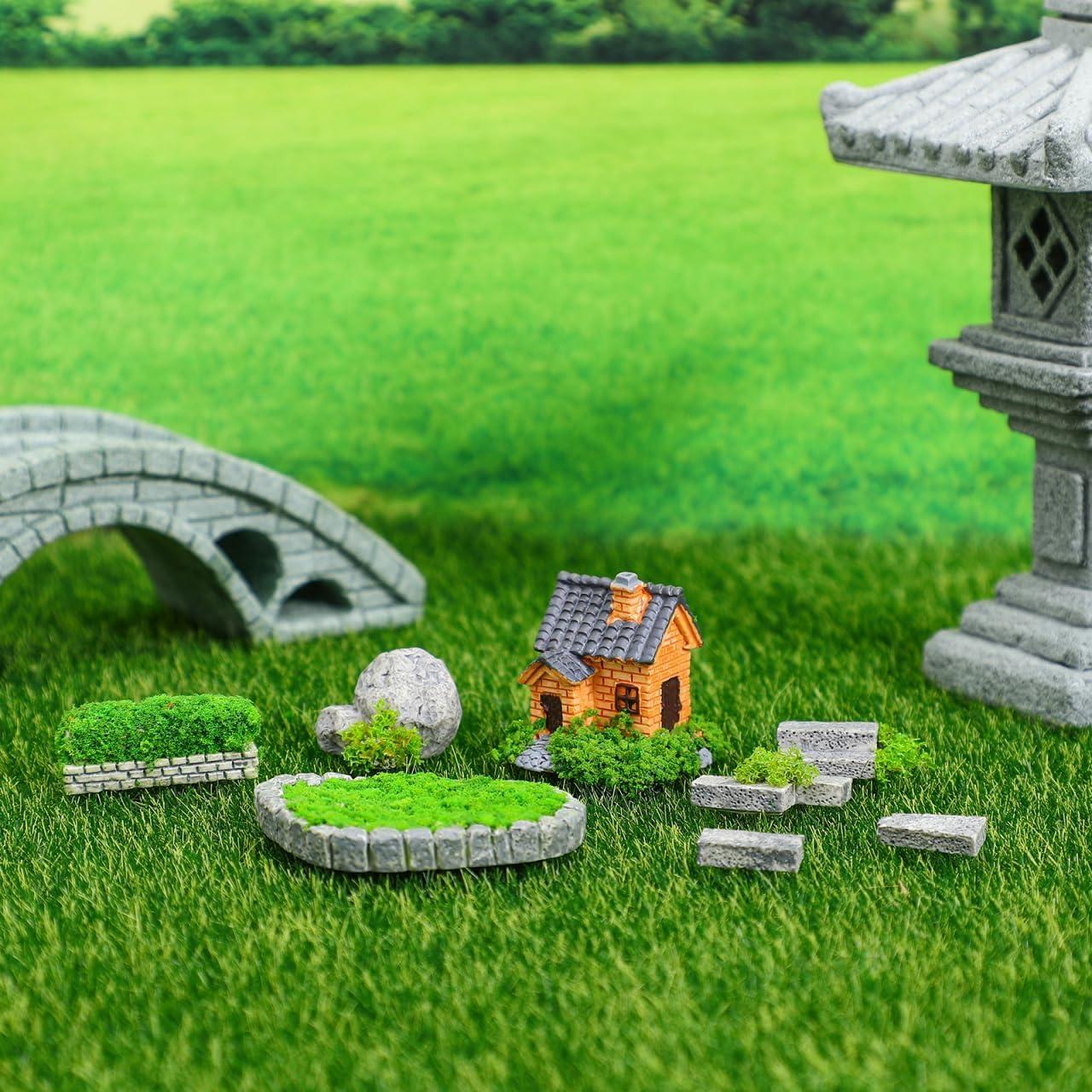 Juego de Adornos de Jardín en Miniatura Toddmomy - Resina Multicolor