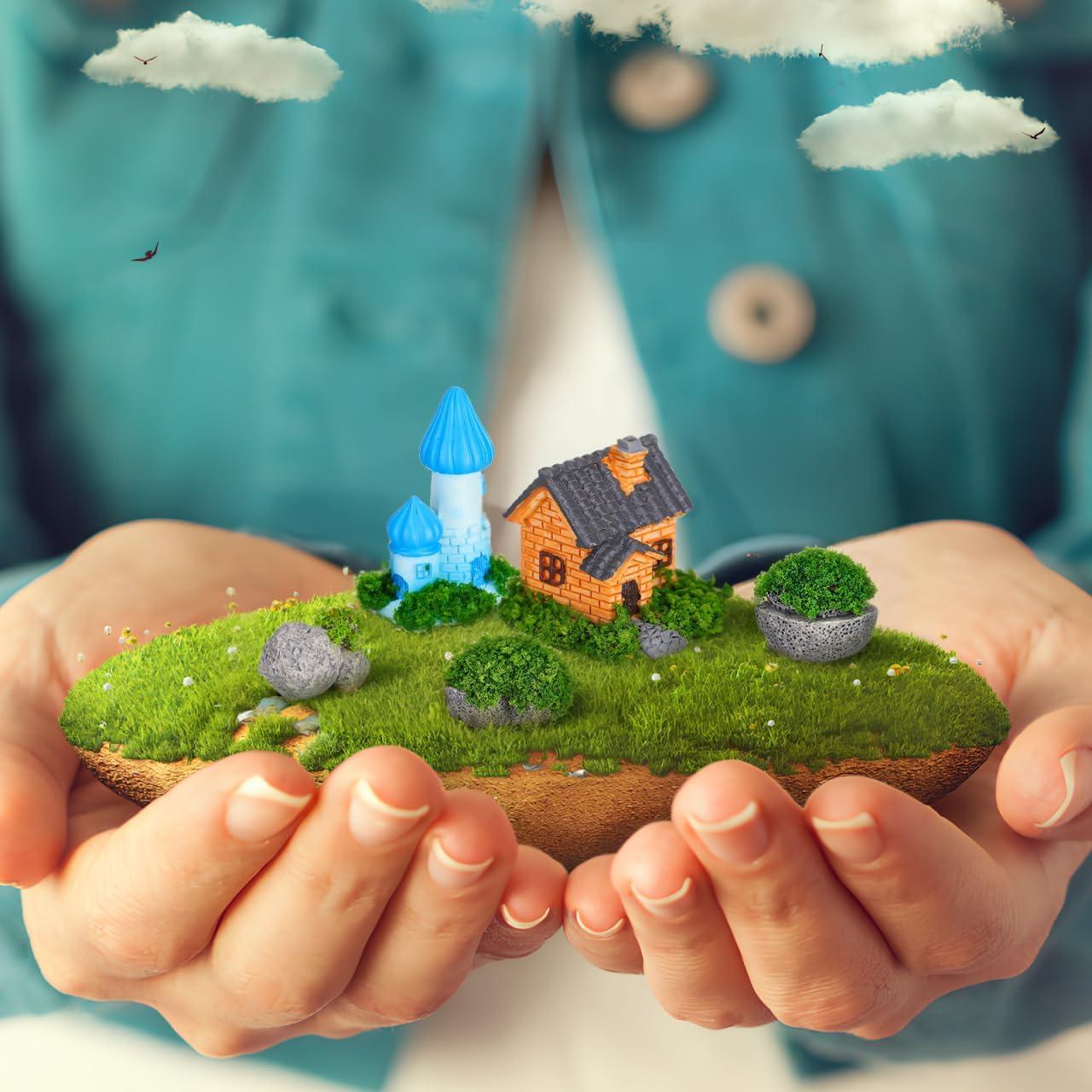 Juego de Adornos de Jardín en Miniatura Toddmomy - Resina Multicolor