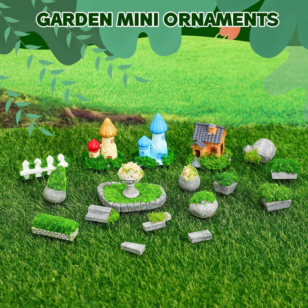 Juego de Adornos de Jardín en Miniatura Toddmomy - Resina Multicolor